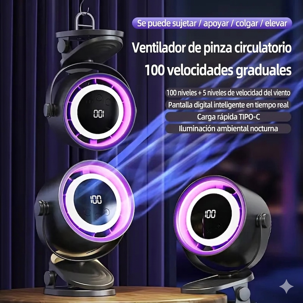 Ventilador Portatil de Escritorio